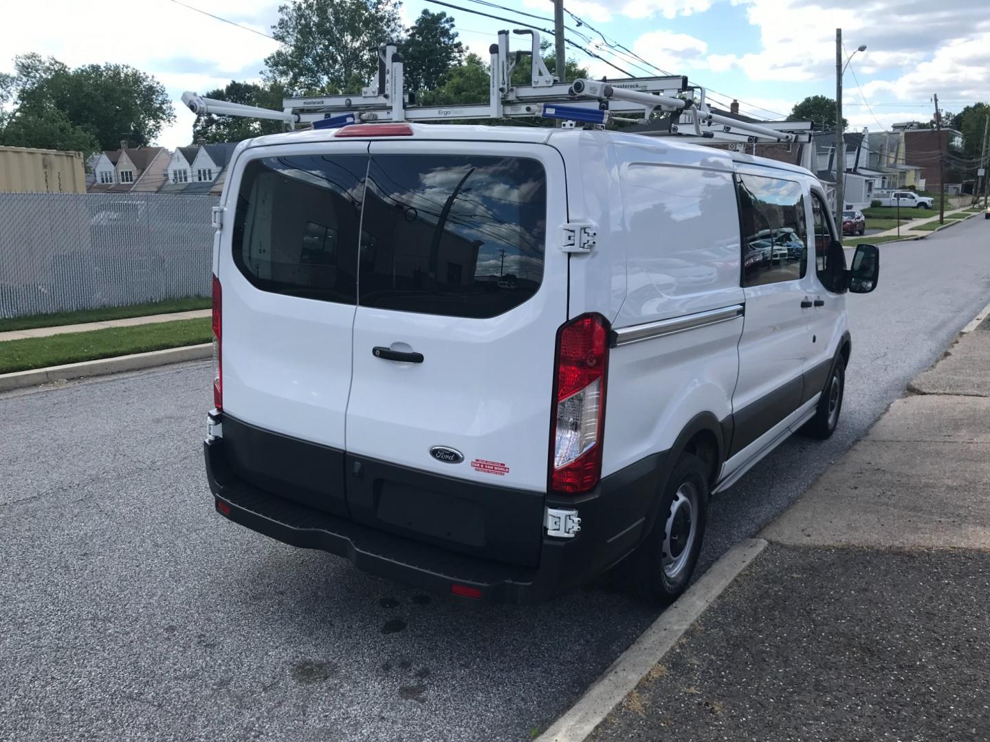 2018 White /Gray Ford Transit 150 Low Roof (1FTYE1YM7JK) with an 3.7 V6 engine, Automatic transmission, located at 577 Chester Pike, Prospect Park, PA, 19076, (610) 237-1015, 39.886154, -75.302338 - Photo#4